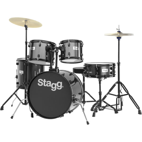 Stagg Fusion 20" 5pc Drum Kit - Black (TIM120B BK)