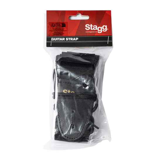Stagg Nylon Guitar Strap - Black (BJA006BK)