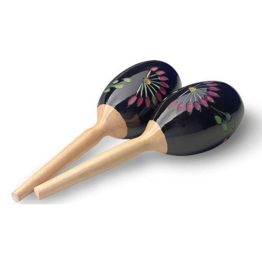Stagg Wood Maracas - Black (Pair)