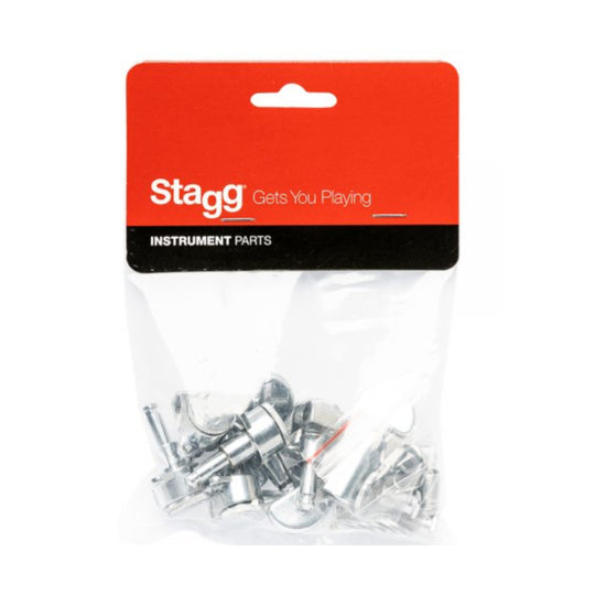 Stagg Chrome Locking Machine Heads 3-a-Side (SP-MHEL-DX3X3CH)