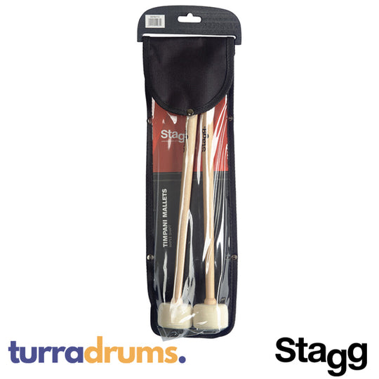 Stagg Timpani Mallets with 50mm Felt Head - Hard (SMTIM F50)
