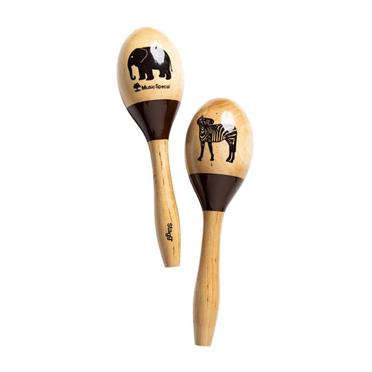 Stagg Wood Maracas African finish