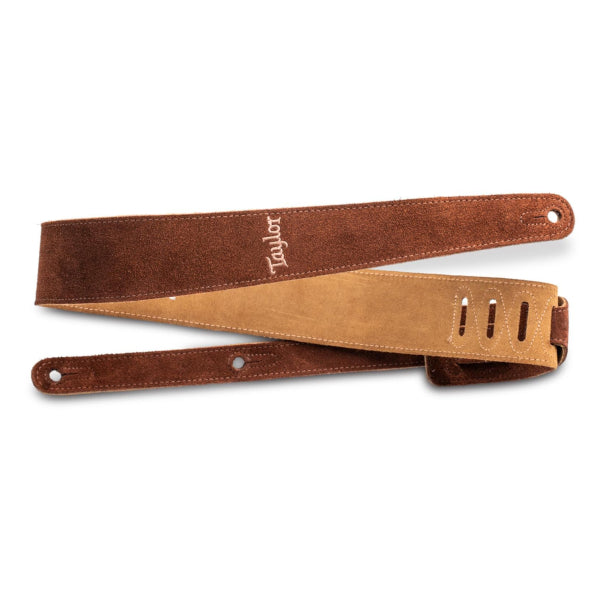 Taylor 2.5" Embroidered Suede Guitar Strap