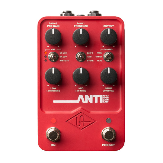 Universal Audio UAFX ANTI 1992 High Gain Amp Pedal