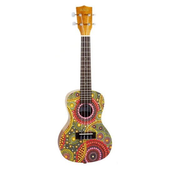 Kala Desert Storylines Concert Ukulele - Blackwood Apple