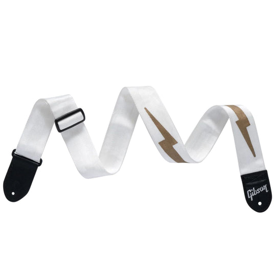 Gibson The Lightning Bolt Guitar Strap - White
