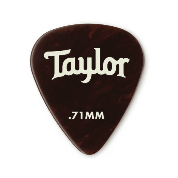 Taylor Celluloid 351 Guitar Picks - Tortoise Shell 0.71mm (12-Pack)
