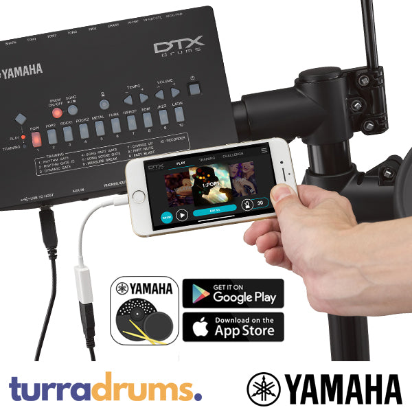 Yamaha DTX452K PLUS Electronic Drum Kit iphone with module