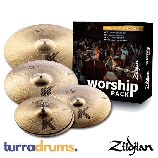 Zildjian K Custom Worship Cymbal Pack 14/16/18/20 (KC0801W)
