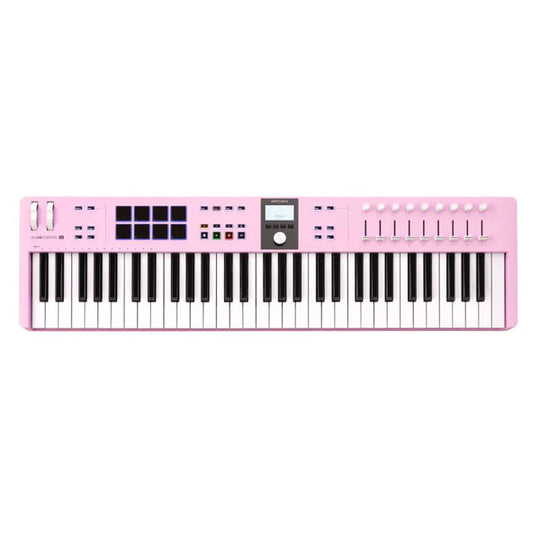 Arturia KeyLab Essential mk3 61-Key Keyboard Controller (Rose Quartz)