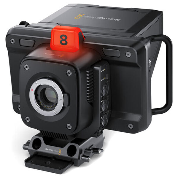 Blackmagic Design camera on a white background