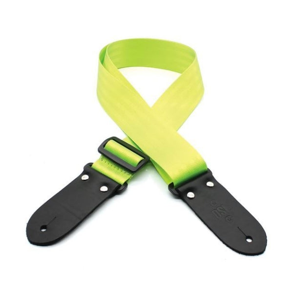 DSL Seatbelt Webbing Guitar Strap - Lime