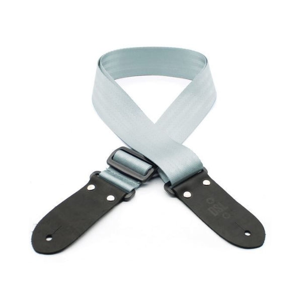 DSL Seatbelt Webbing Guitar Strap - Silver