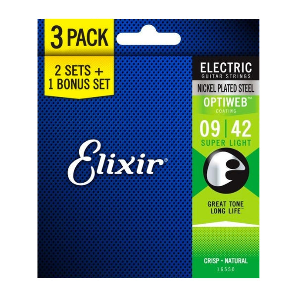 Elixir Optiweb Electric 3-Pack - Super Light