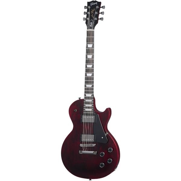 Gibson Les Paul Modern Studio guitar in the colour Wine Red Satin