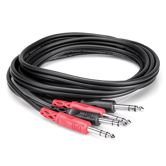 HOSA CSS-202 - Stereo Interconnect Dual 1/4 TRS to Same - 2 m