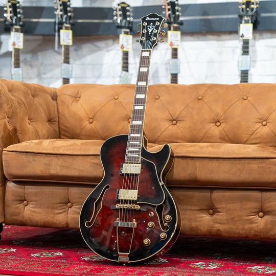Ibanez Artcore AG95QA - Dark Brown Sunburst (Pre-Owned)
