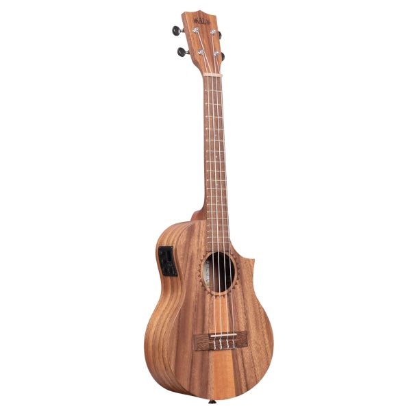 Kala KA-TK-T-CE Teak Tri-Top Tenor Ukulele with Pickup & Cutaway