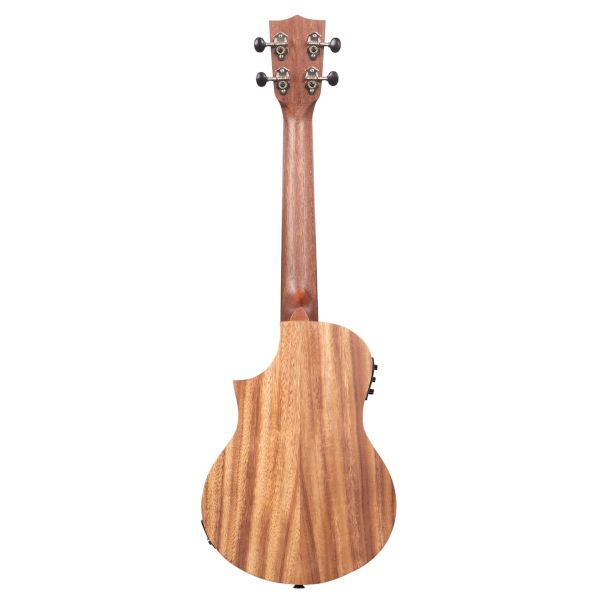 Kala KA-TK-T-CE Teak Tri-Top Tenor Ukulele with Pickup & Cutaway