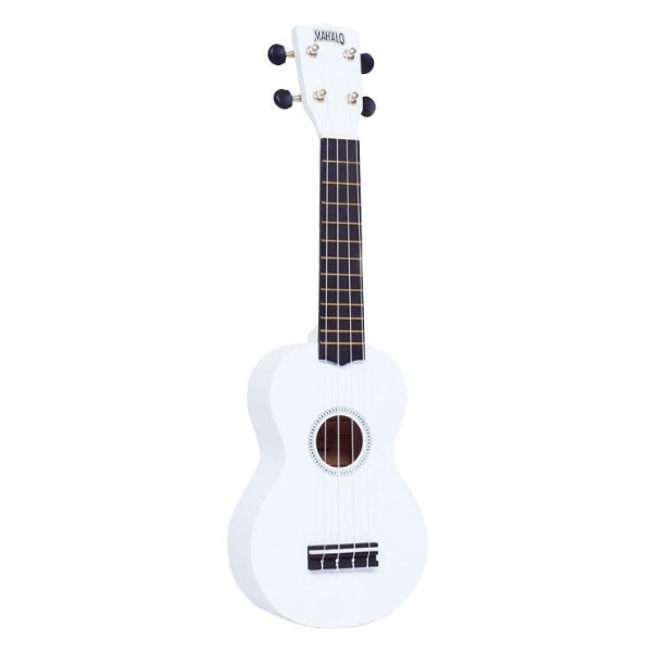 Mahalo MR1 Budget Soprano Ukulele Coloured - White