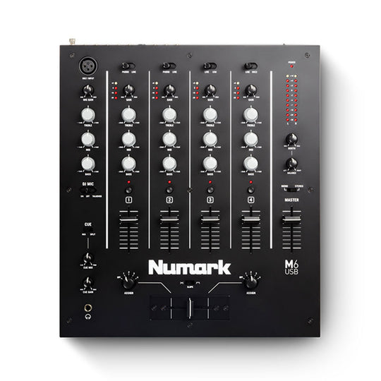 Numark M6 USB DJ Mixer 4 Channel