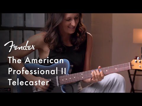 Fender American Professional II Telecaster Roasted Pine Left-Handed - Butterscotch Blonde video