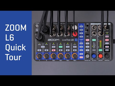 DTM・DAW Zoom LiveTrak l6 Zoom LiveTrak L6 - Multi Track Mixer | Turramurra Music