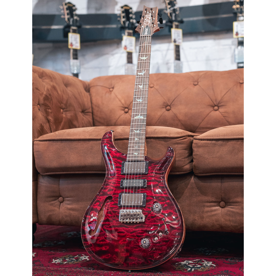 PRS Wood Library Special Semi-Hollow Artist Quilt Top - Fire Red