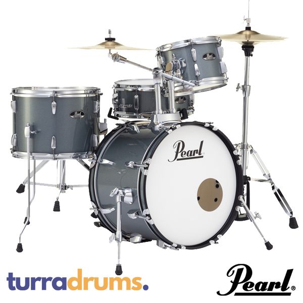 Pearl Roadshow Gig Kit - Complete Drum Kit Package - Charcoal Metallic