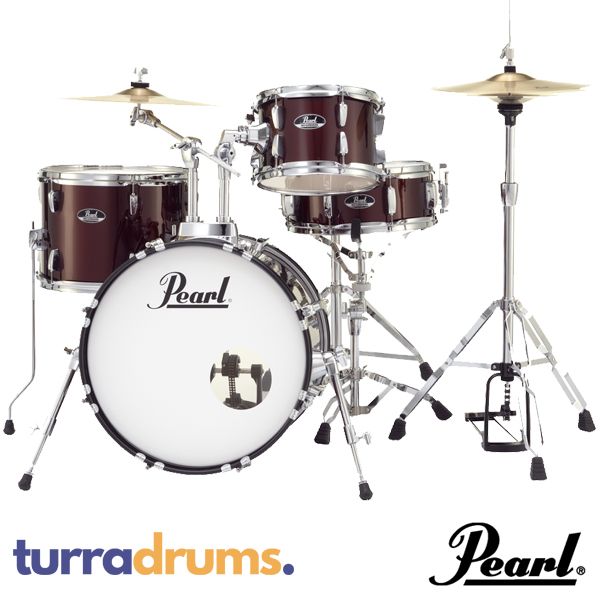 Pearl Roadshow Gig Kit - Complete Drum Kit Package - Red Wine
