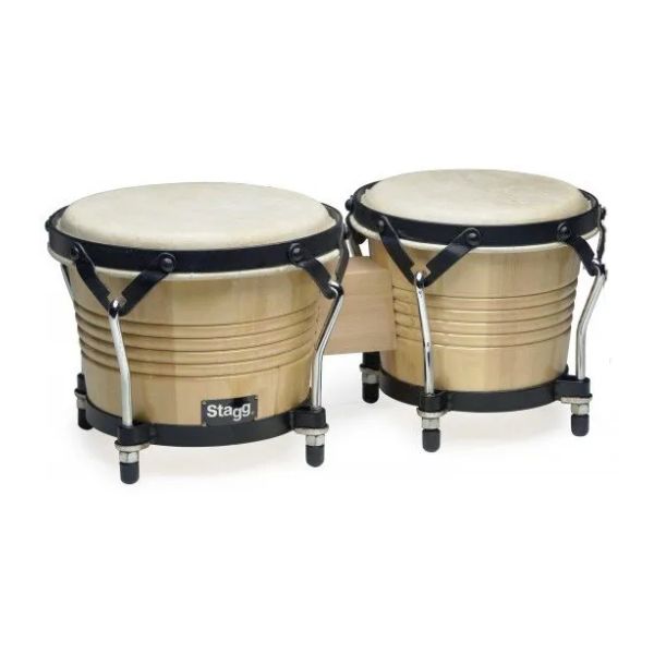 Stagg BW200N 7.5" - 6.5" Bongo with Legs - Natural