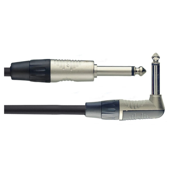 Stagg Instrument Cable N Series Straight to RA 6m plugs