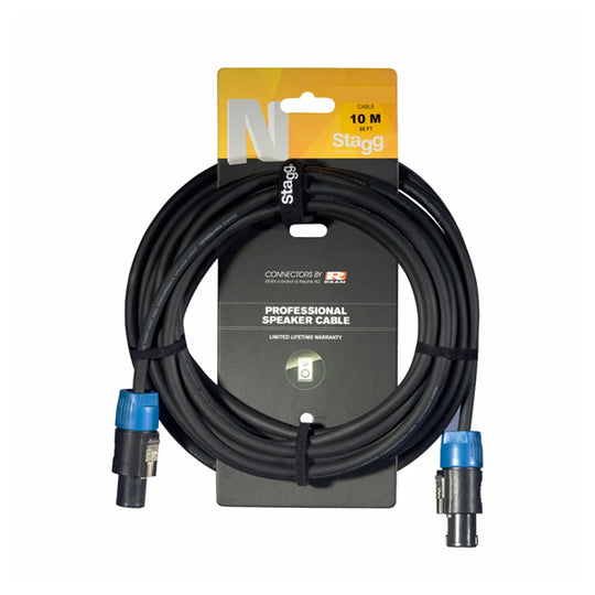 Stagg Speaker Cable 10m (Speakon-Speakon) NSP10SS15BR