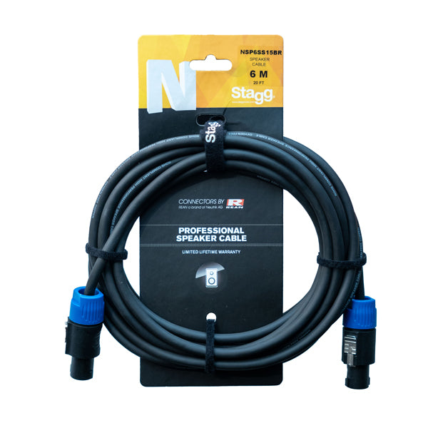 Stagg Speaker Cable 6m (Speakon-Speakon) NSP6SS15BR