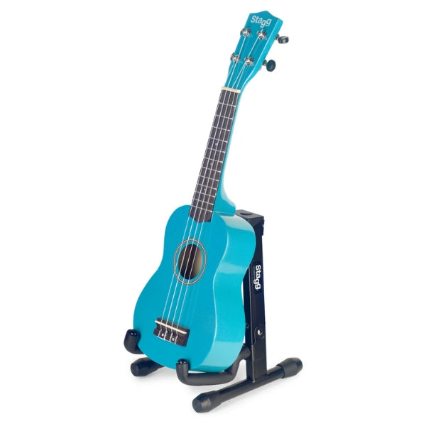 Stagg Ukulele Stand with ukulele front