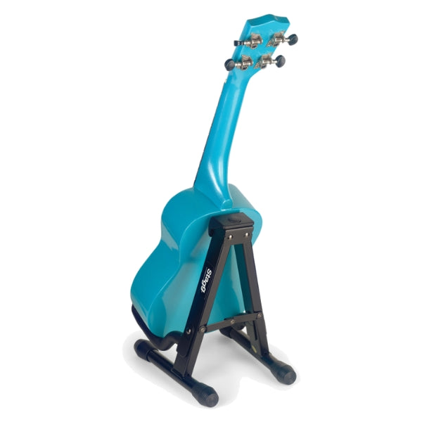 Stagg Ukulele Stand with ukulele rear