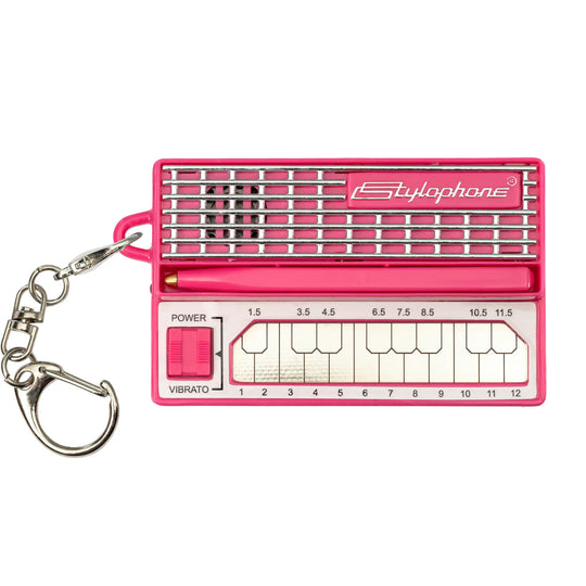 Stylophone S-1 Mini Pocket Synthesizer with Touch-Sensitive Ribbon Keyboard & Built-In Speaker (Pink)