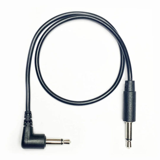 Tendrils Right Angled to Straight Eurorack Cables 30cm (Black) 6pk