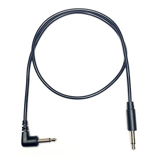 Tendrils Right Angled to Straight Eurorack Cables 45cm (Black) 6pk