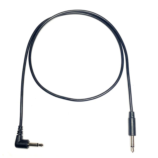 Tendrils Right Angled to Straight Eurorack Cables 60cm (Black) 6pk