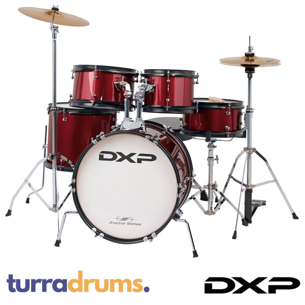 DXP TXJ7 Junior Plus Drum Kit - Wine Red full kit