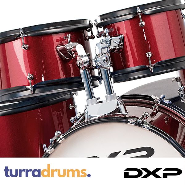 DXP TXJ7 Junior Plus Drum Kit - Wine Red toms
