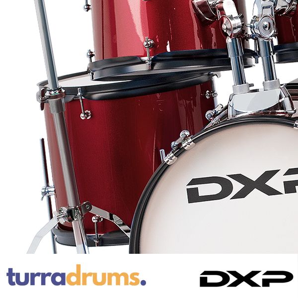 DXP TXJ7 Junior Plus Drum Kit - Wine Red floor tom