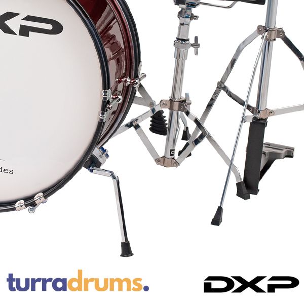 DXP TXJ7 Junior Plus Drum Kit - Wine Red snare stand
