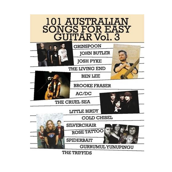 101 Australian Songs for Easy Guitar Vol 3
