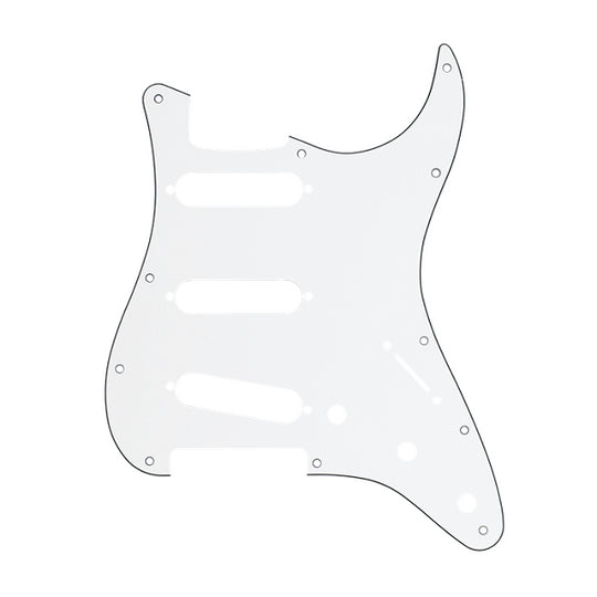 Fender Stratocaster Scratchplate 11-Hole SSS - White