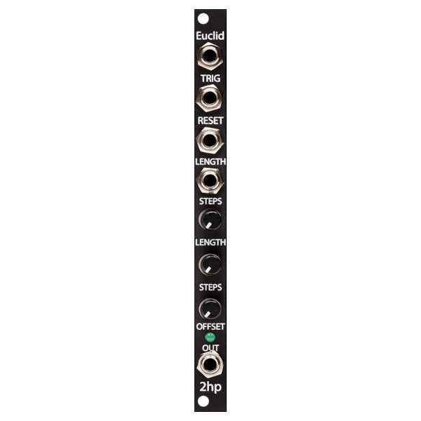 2HP Euclid Rhythmic Pattern Generator