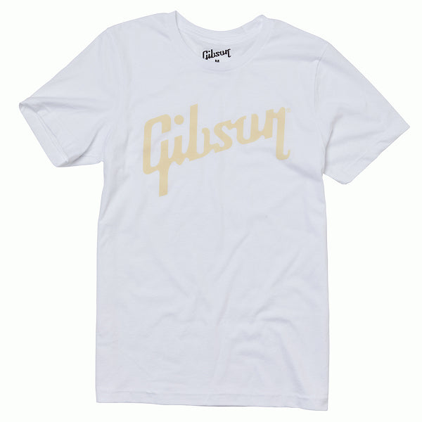 Gibson Distressed Logo Tee - White (Medium)