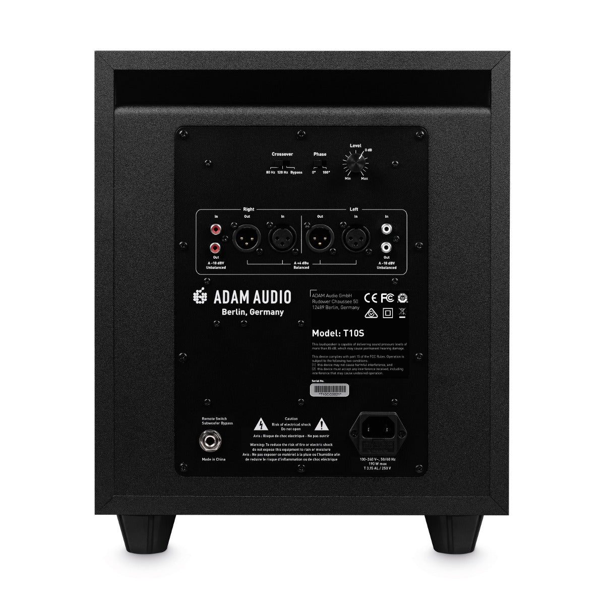 Adam Audio T10s Rear