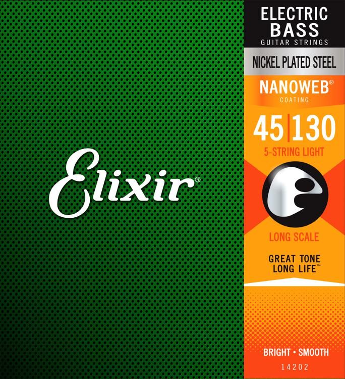 Elixir Electric Bass 5-String Set - Light
